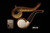 srv Premium - Blowfish Block Meerschaum Pipe with fitted case M4967