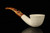 Bent Lattice Dublin Block Meerschaum Pipe with fitted case M4968
