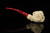 srv - Skull in Claw Block Meerschaum Pipe with fitted case M4970