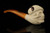 srv - Yin Yang Skull Block Meerschaum Pipe with fitted case M4971