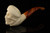 srv - Yin Yang Skull Block Meerschaum Pipe with fitted case M4971