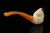 srv - Yin Yang Skull Block Meerschaum Pipe with fitted case M4971