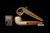 srv - Octagon Block Meerschaum Pipe with fitted case M4972