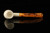 srv - Bent Billiard Block Meerschaum Pipe with fitted case M4976