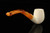 srv - Bent Billiard Block Meerschaum Pipe with fitted case M4976
