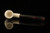 srv - Bent Billiard Block Meerschaum Pipe with fitted case M4979