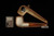 srv - Billiard Block Meerschaum Pipe with fitted case M4981