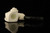 srv Premium - Soft Cream Sitter Block Meerschaum Pipe with fitted case M4983