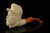 srv - French Soldier Block Meerschaum Pipe with fitted case M4986