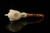 srv - Designers Lattice Eagle's Claw Block Meerschaum Pipe by Servi with case M4994