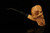 srv - Skull with Beard Block Meerschaum Pipe by Kenan with fitted case M4998
