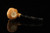 srv - Skull with Beard Block Meerschaum Pipe by Kenan with fitted case M4998
