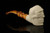 Skull  Block Meerschaum Pipe with pouch M5007