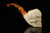 Skull  Block Meerschaum Pipe with pouch M5008
