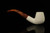 Lattice Bent Brandy Block Meerschaum Pipe with pouch M5010