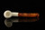 Lattice Bent Brandy Block Meerschaum Pipe with pouch M5010