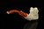 srv - Rose in Claw Block Meerschaum Pipe with fitted case M5039