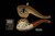 srv - Rose in Claw Block Meerschaum Pipe with fitted case M5039