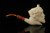srv - Autograph Series Jumbo Laughing Bacchus Block Meerschaum Pipe with fitted case M5051