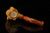 srv - King Skull Block Meerschaum Pipe with fitted case M5053