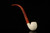 srv - Bent Apple Churchwarden Block Meerschaum Pipe with fitted case M5055