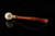srv - Bent Apple Churchwarden Block Meerschaum Pipe with fitted case M5055