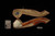 srv - Lion Churchwarden Dual Stem Meerschaum Pipe with case M5059