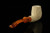 srv - Autograph Series Carved Bent Billiard Block Meerschaum Pipe with fitted case M5063
