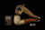 srv - Autograph Series Carved Bent Billiard Block Meerschaum Pipe with fitted case M5063