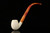 srv - Bent Billiard Churchwarden Block Meerschaum Pipe with fitted case M5080