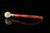 srv - Bent Billiard Churchwarden Block Meerschaum Pipe with fitted case M5080