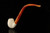 srv - Bent Billiard Churchwarden Block Meerschaum Pipe with fitted case M5080
