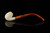 srv - Bent Billiard Churchwarden Block Meerschaum Pipe with fitted case M5080