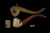 srv - Pirate Churchwarden Block Meerschaum Pipe with fitted case M5081