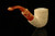 srv - Carved Dublin Block Meerschaum Pipe by I. Baglan with fitted case M5099
