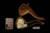 Skull Block Meerschaum Pipe with fitted case M5113