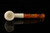 srv - Lattice Bent Billiard Churchwarden Dual Stem Meerschaum Pipe with case M5122