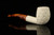 srv - Lattice Bent Billiard Churchwarden Dual Stem Meerschaum Pipe with case M5122