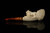 srv - Autograph Series Lion Block Meerschaum Pipe with fitted case M5152