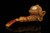 srv - Skull with Horns Block Meerschaum Pipe with fitted case M5156