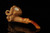 srv - Skull with Horns Block Meerschaum Pipe with fitted case M5156