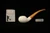 Tomato Block Meerschaum Pipe with pouch M5192