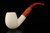 srv - Bent Billiard Block Meerschaum Pipe with fitted case M5209