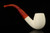 srv - Bent Billiard Block Meerschaum Pipe with fitted case M5209
