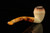 srv - Sitting Rhodessian Block Meerschaum Pipe with fitted case M5210