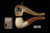srv - Bent Billiard Block Meerschaum Pipe with fitted case M5211