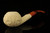 srv - Carved Diplomat Block Meerschaum Pipe by Emin Brothers with fitted case M5217