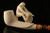 Cycler Hand Carved Block Meerschaum Smoking Pipe in a fitted CASE 7439