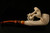 Cycler Hand Carved Block Meerschaum Smoking Pipe in a fitted CASE 7439