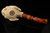 Skull in Claw Hand Carved Block Meerschaum Pipe by I. Baglan in case 8519